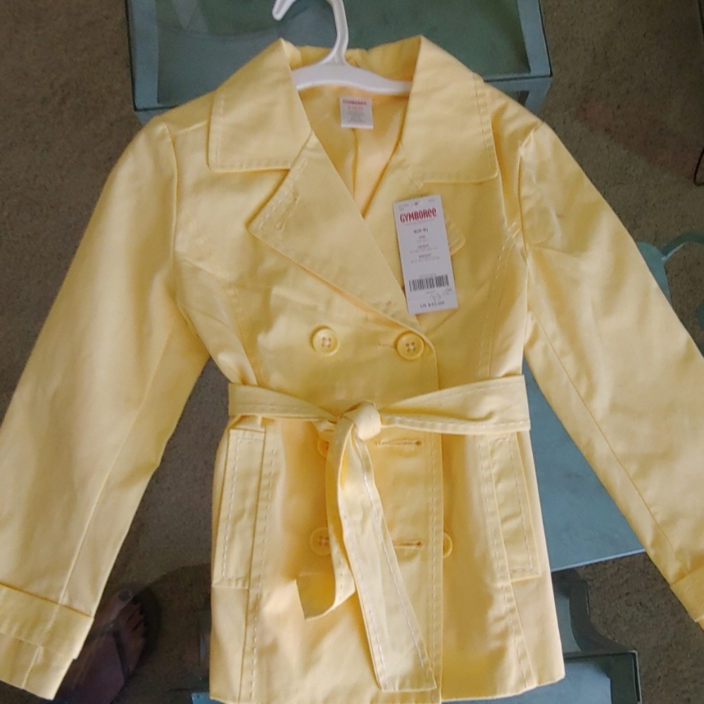 Soft yellow light pea coat